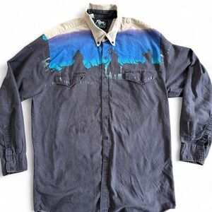 Vintage Roper Border Cowboys Button Down Shirt